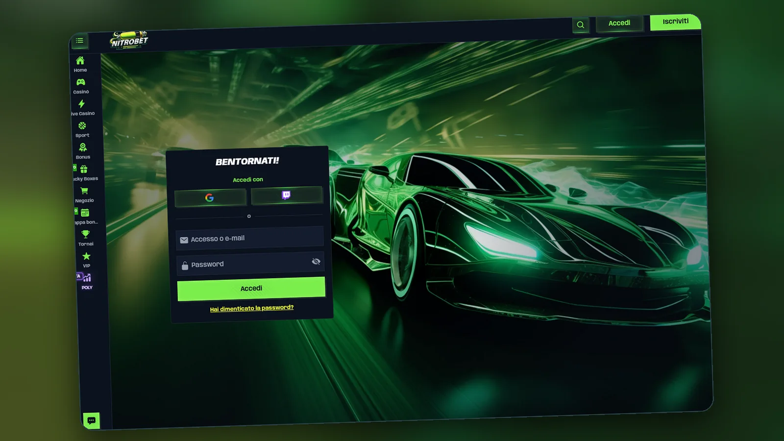 Nitrobet login