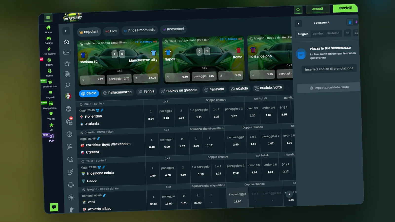 Nitrobet scommesse